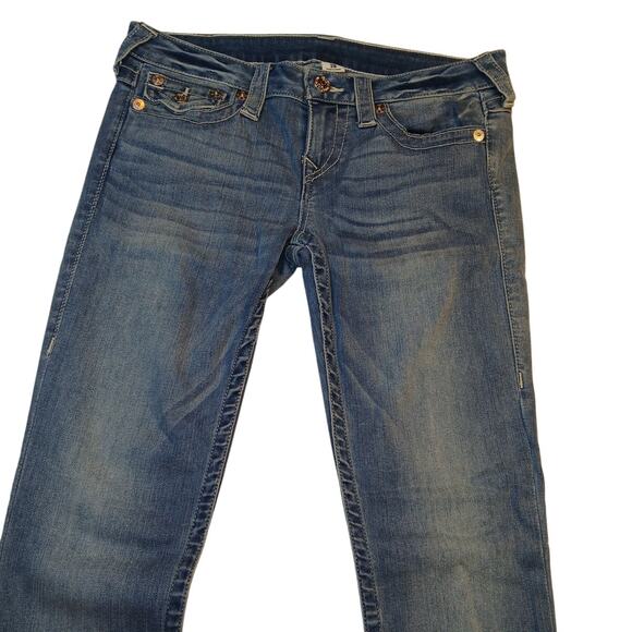 True Religion Women's Stretchy Buttoned Pocket Skinny Jeans - Picture 1 of 6